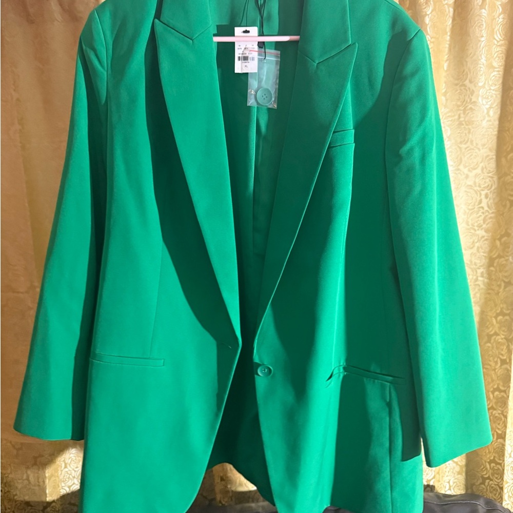Express Vibrant Green Women's Blazer